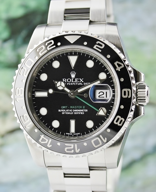 (image for) UNPOLISHED ROLEX STAINLESS STEEL OYSTER PERPETUAL DATE CERAMIC GMT/ 116710 LN